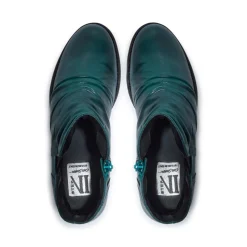 Felice Teal Leather Ankle Boots<Carl Scarpa New