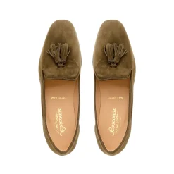 Fiadh Khaki Suede Loafers<Carl Scarpa Best