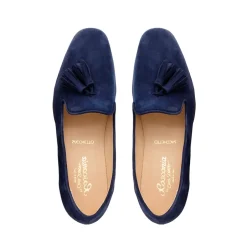 Fiadh Navy Suede Loafers<Carl Scarpa Shop
