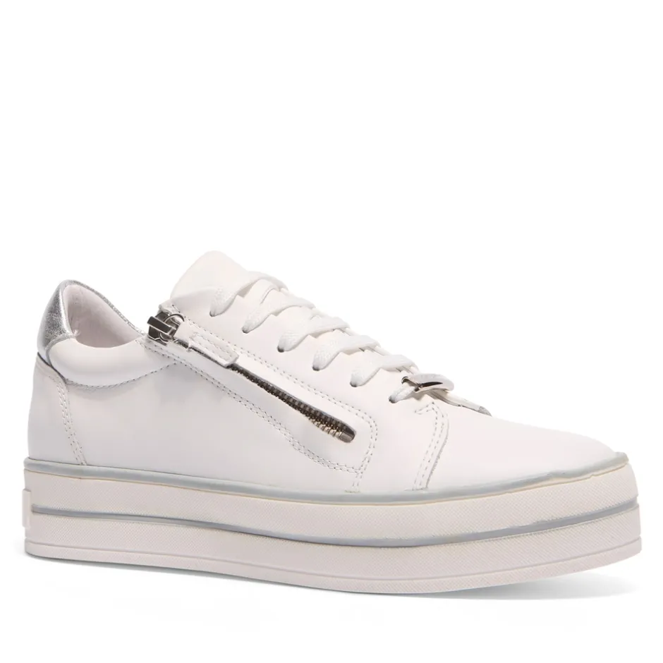 Fissato White Leather Trainers<Carl Scarpa Cheap