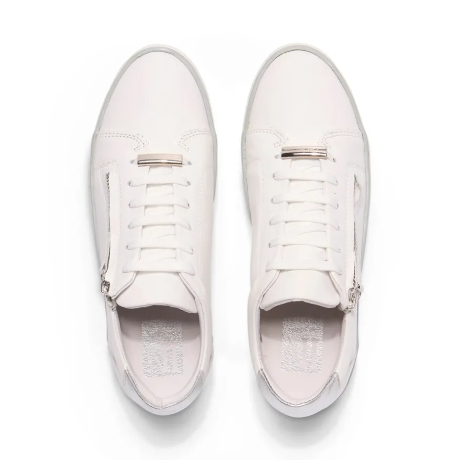 Fissato White Leather Trainers<Carl Scarpa Cheap