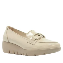 Forza Off White Leather Wedge Loafers<Carl Scarpa Best