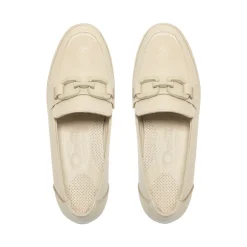 Forza Off White Leather Wedge Loafers<Carl Scarpa Best