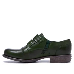 Gabbi Green Leather Loafers<Carl Scarpa New