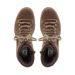 Granada Brown Leather Lace Up Ankle Boots<Carl Scarpa Flash Sale