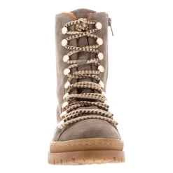 Granada Taupe Suede Lace Up Ankle Boots<Carl Scarpa Online
