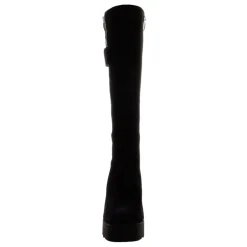 Hail Black Leather Wavesole Knee High Boots<Carl Scarpa New
