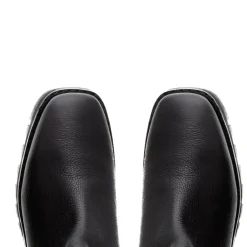 Hail Black Leather Wavesole Knee High Boots<Carl Scarpa New