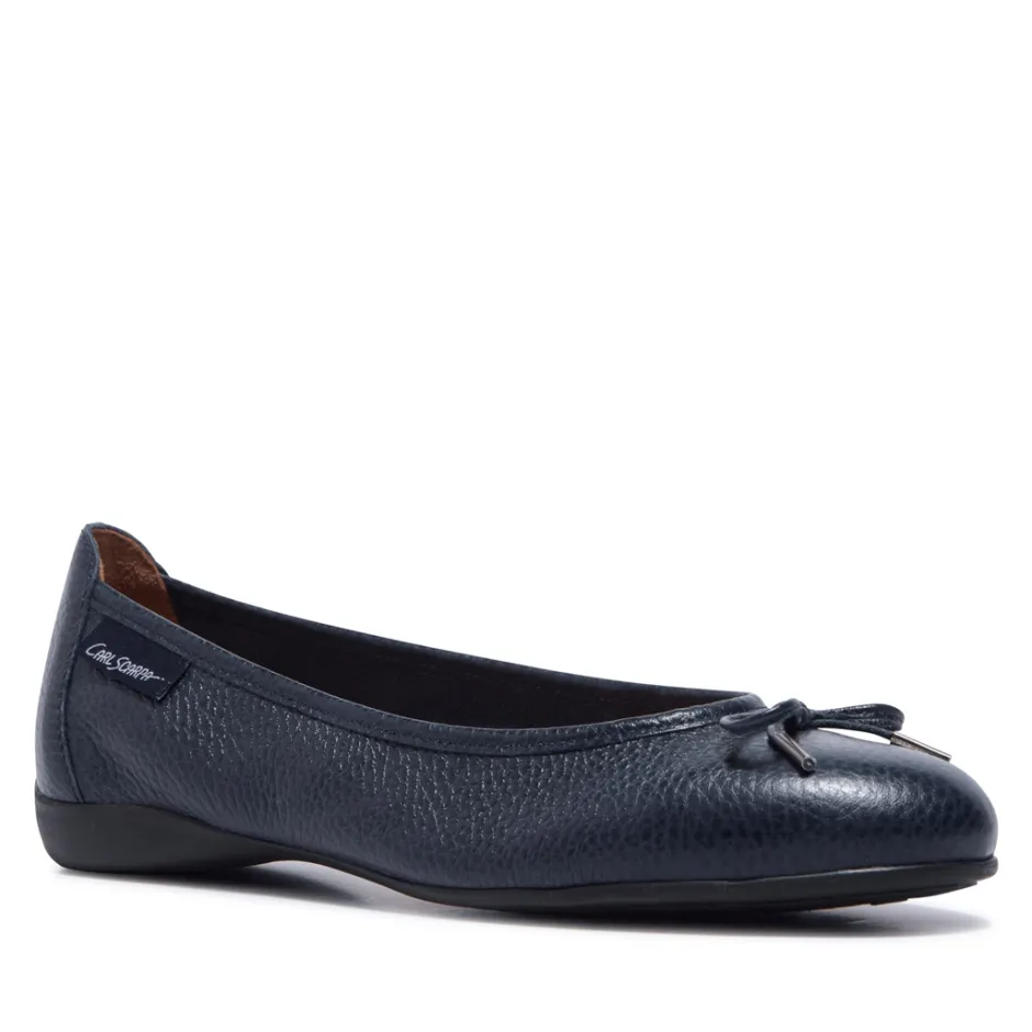 Hosanna Navy Leather Loafers<Carl Scarpa Best Sale