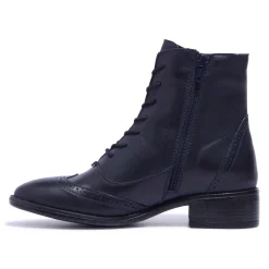 Isla Navy Leather Ankle Boots<Carl Scarpa Discount