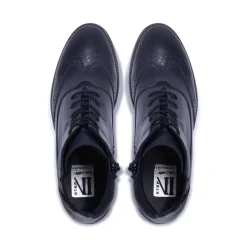 Isla Navy Leather Ankle Boots<Carl Scarpa Discount