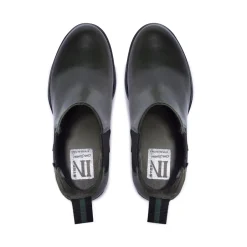 Jax Green Leather Ankle Boots<Carl Scarpa Shop