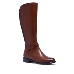 Joline Tan Leather Boots<Carl Scarpa Best Sale