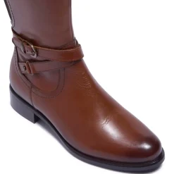 Joline Tan Leather Boots<Carl Scarpa Best Sale