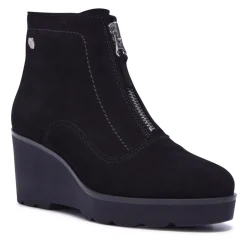 Kelania Black Suede Ankle Boots<Carl Scarpa Online