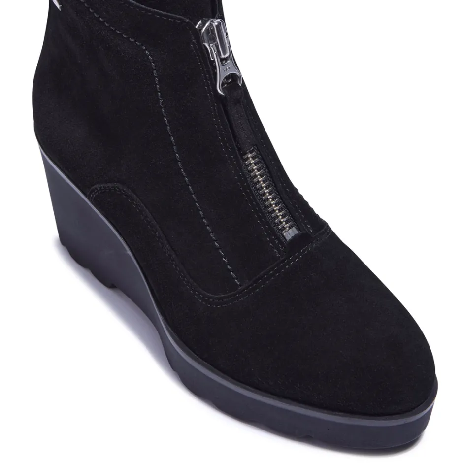 Kelania Black Suede Ankle Boots<Carl Scarpa Online