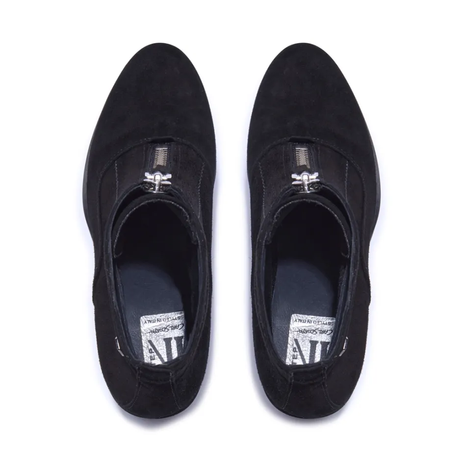 Kelania Black Suede Ankle Boots<Carl Scarpa Online