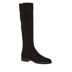 Lara Black Suede Knee-High Boots<Carl Scarpa New