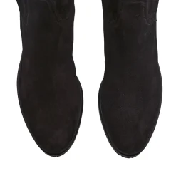 Lara Black Suede Knee-High Boots<Carl Scarpa New