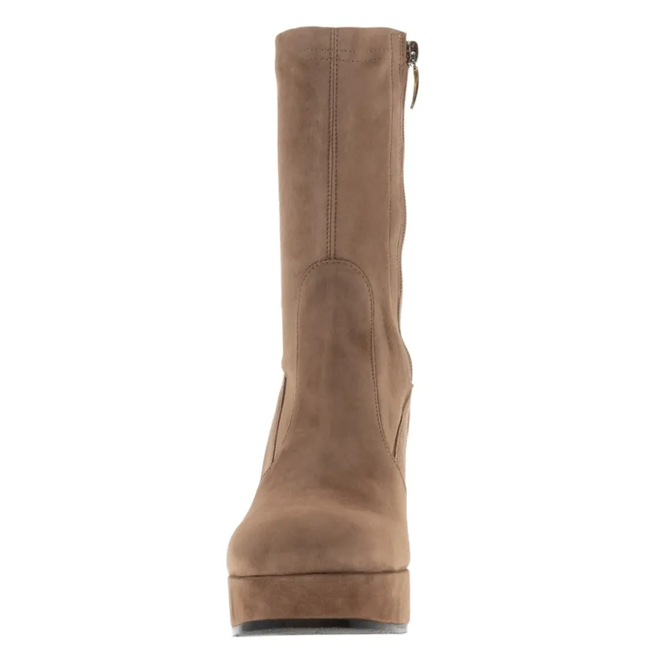 Lavora Taupe Platform Ankle Boots<Carl Scarpa Hot