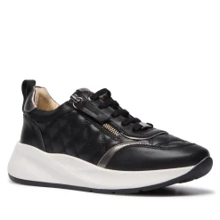 Lestina Black Leather Leisure<Carl Scarpa Store