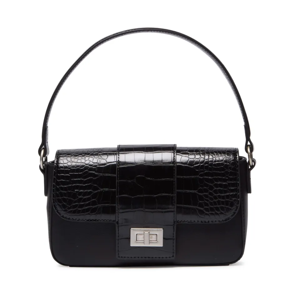 Listini Black Croc Handbag<Carl Scarpa Fashion