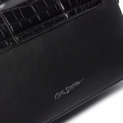 Listini Black Croc Handbag<Carl Scarpa Fashion