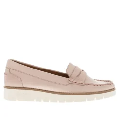 Lucentia Nude Leather Wedge Loafers<Carl Scarpa Outlet