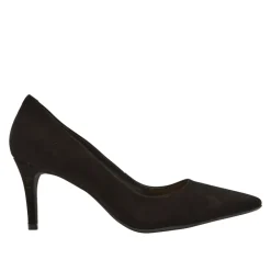 Malazzo Black Suede Heeled Courts<Carl Scarpa Cheap