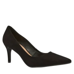 Malazzo Black Suede Heeled Courts<Carl Scarpa Cheap