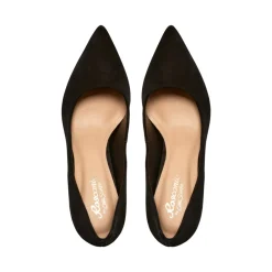 Malazzo Black Suede Heeled Courts<Carl Scarpa Cheap