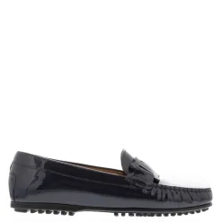 Martedi Navy Leather Penny Loafers<Carl Scarpa Best Sale