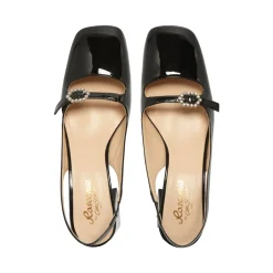 Martina Black Low Block Heel Courts<Carl Scarpa Fashion