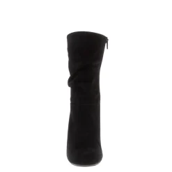 Mathilde Black Suede Ruched Ankle Boots<Carl Scarpa Flash Sale