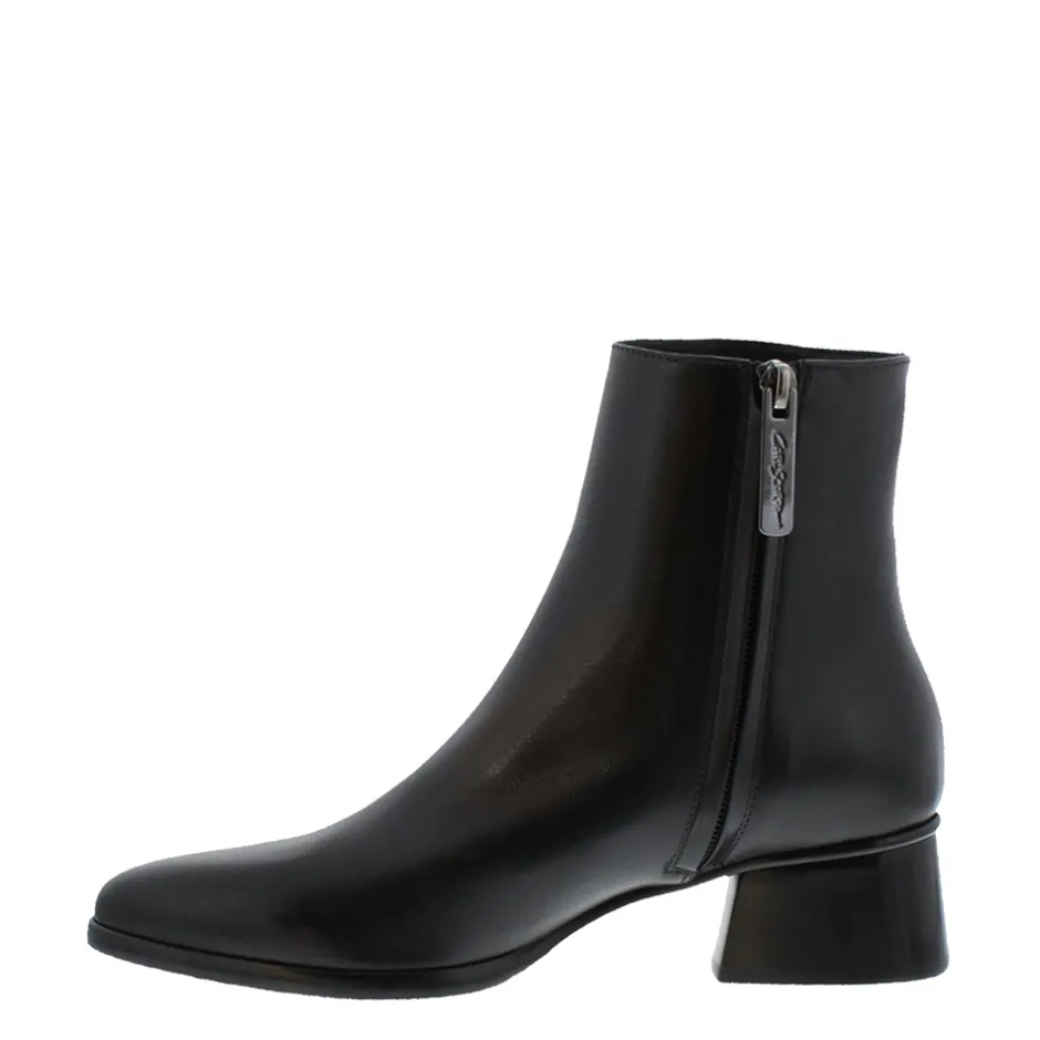 Megan Black Leather Ankle Boots<Carl Scarpa Cheap