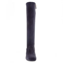 Mimosa Navy Italian Suede Knee High Boots<Carl Scarpa Discount