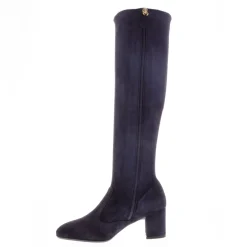 Mimosa Navy Italian Suede Knee High Boots<Carl Scarpa Discount