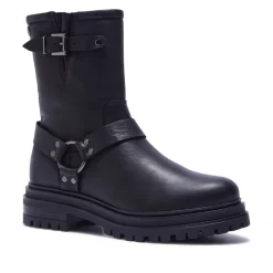 Molize Black Leather Ankle Boots<Carl Scarpa Store