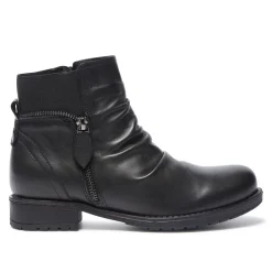 Nataria Black Leather Ankle Boots<Carl Scarpa Cheap