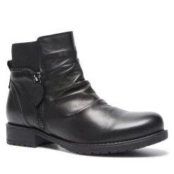 Nataria Black Leather Ankle Boots<Carl Scarpa Cheap