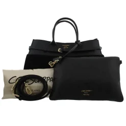 Obarini Black Italian Suede Box Bag<Carl Scarpa Shop