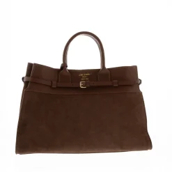 Obarini Tan Italian Suede Box Bag<Carl Scarpa Discount