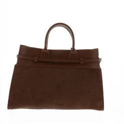 Obarini Tan Italian Suede Box Bag<Carl Scarpa Discount