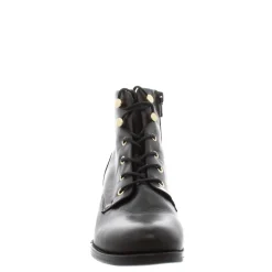 Ocean Black Leather Lace Up Ankle Boots<Carl Scarpa Shop