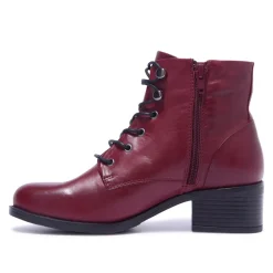 Ocean Bordo Leather Ankle Boots<Carl Scarpa Shop