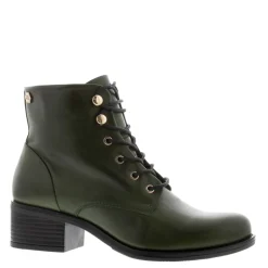 Ocean Green Leather Lace Up Ankle Boots<Carl Scarpa Fashion