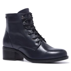 Ocean Navy Leather Ankle Boots<Carl Scarpa Cheap