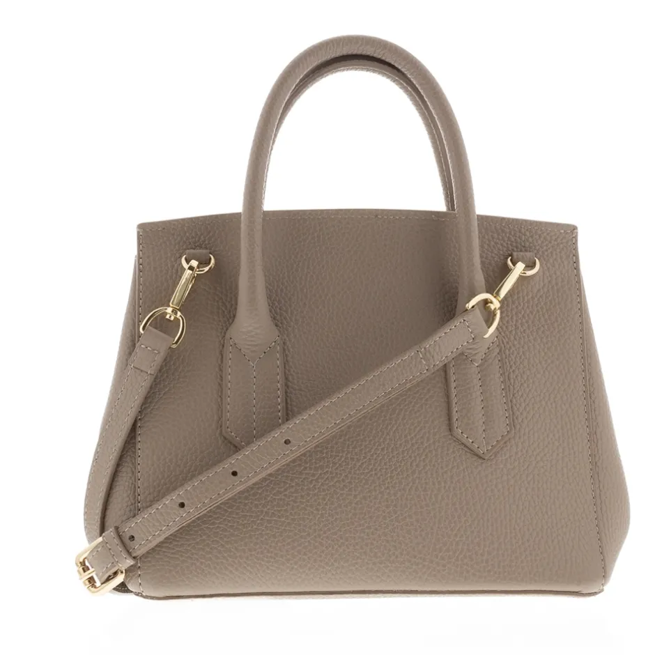 Olmetto Taupe Italian Leather Box Bag<Carl Scarpa Outlet