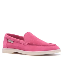 Omilie Fuchsia Suede Slip-On Loafers<Carl Scarpa Flash Sale