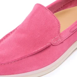 Omilie Fuchsia Suede Slip-On Loafers<Carl Scarpa Flash Sale